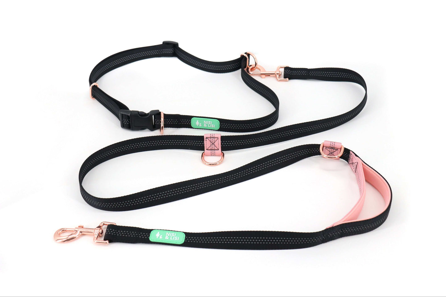 Hands Free Training Leash Pink